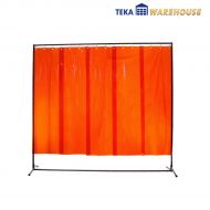 1x Panel protector para trabajos de soldadura, naranja